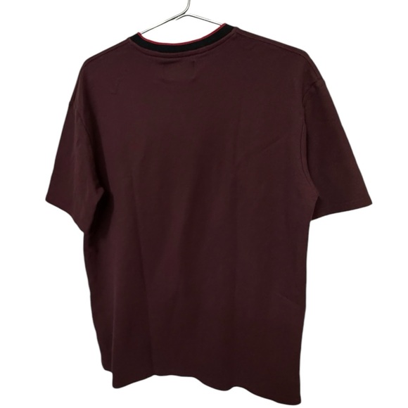 High End Maroon Pas De Mer Men’s Thick Polo Style T-Shirt Men’s L MINTY - Picture 2 of 5